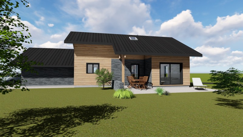 2019_projet ossature bois à MASSINGY (73)